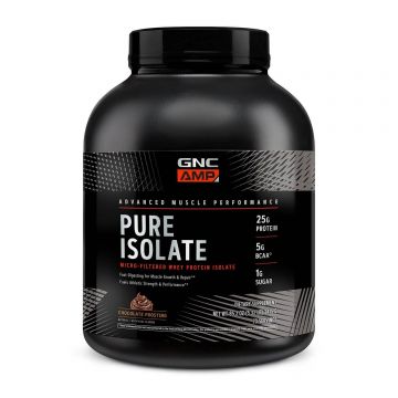 Gnc Amp Pure Isolate, Proteina Izolata Din Zer Cu Aroma De Ciocolata, 2415 G