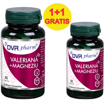 Pachet Valeriana Magneziu 60+30cps - DVR PHARM