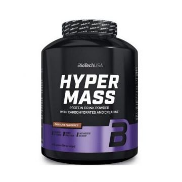 Pudra proteica tip gainer Hyper Mass, Ciocolata, 2270 g, Biotech USA