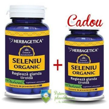 Seleniu Organic 60 cps + 30 cps Cadou