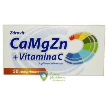 Ca Mg Zn + vitamina C 50 comprimate