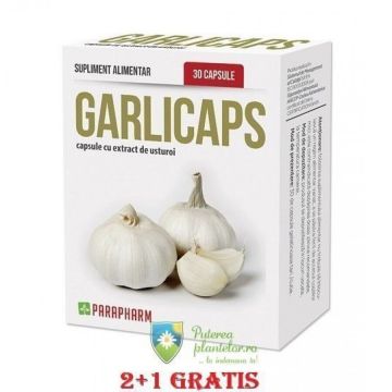Garlicaps (usturoi) 30 capsule 2+1 Cadou