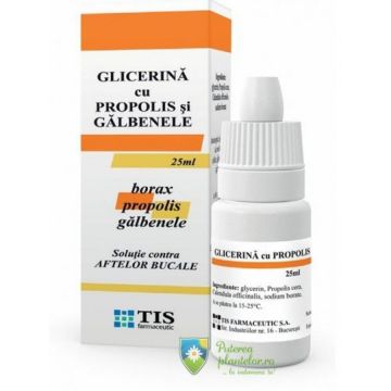 Glicerina cu Propolis si Galbenele 25 ml