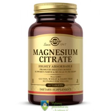 Magnesium citrate (Citrat de Magneziu) 200mg 60 capsule