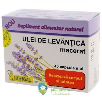 Ulei de Levantica macerat 40 capsule moi