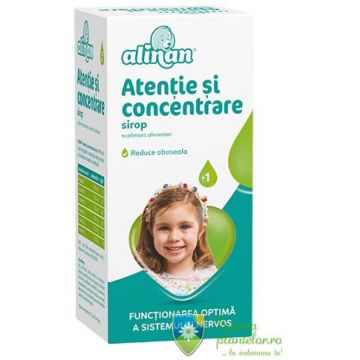 Alinan Atentie si concentrare sirop 150 ml