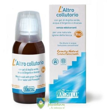 Apa de gura cu argila verde apa de argint si ananas 100 ml