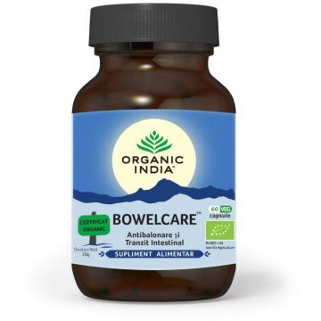 Bowelcare | Tranzit Intestinal, Combate Balonarea, 60 capsule vegetale