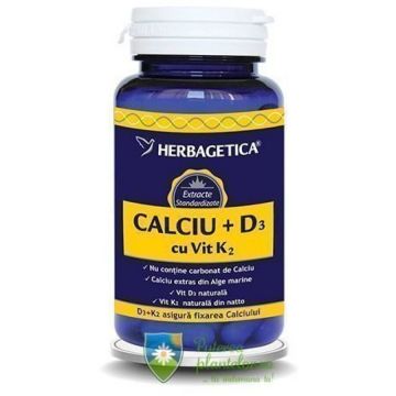 Calciu + D3 cu Vitamina K2 30 capsule Calciu + D3 cu Vitamina K2 30 capsule