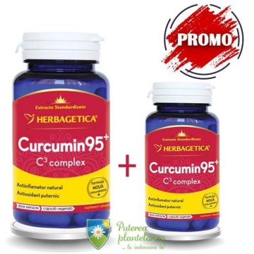 Curcumin 95+ C3 complex 60 capsule + 10 cps Cadou