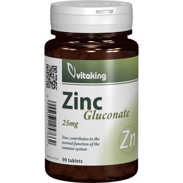 Gluconat de Zinc 25mg 90 comprimate Gluconat de Zinc 25mg 90 comprimate
