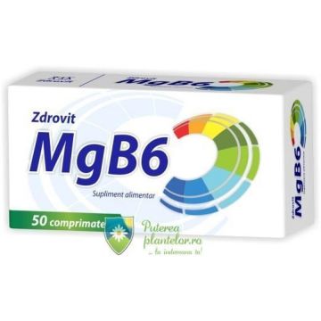 Magneziu + B6 50 comprimate