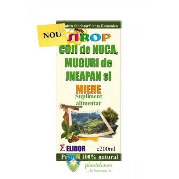 Sirop Coji de nuca, muguri de jneapan si miere 200 ml