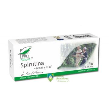 Spirulina varstei a III a 30 capsule