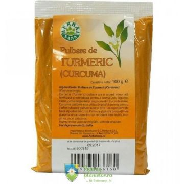 Turmeric (curcuma) pulbere 100 gr