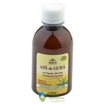 Apa de gura cu Propolis, Aloe si Extract de Ceai Verde 250 ml