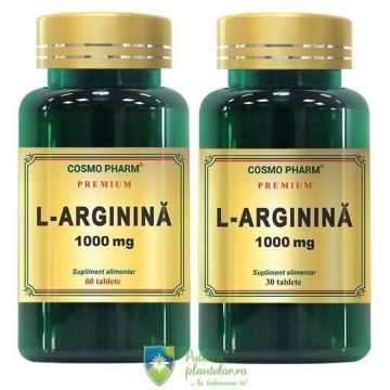 L Arginina Premium 1000mg 60 tablete + 30 tablete Gratuit