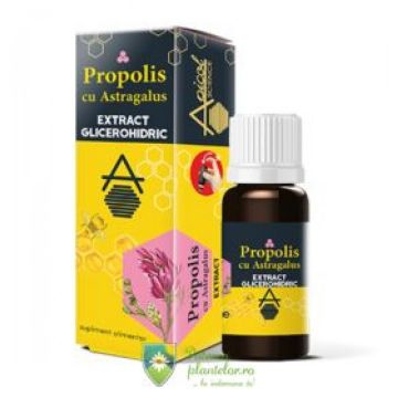 Propolis cu astragalus extract glicerohidric ApicolScience 30 ml