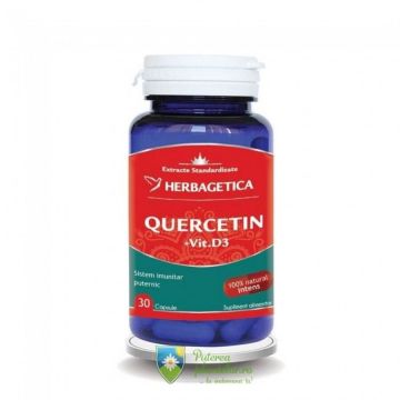 Quercetin cu Vitamina D3 30 capsule