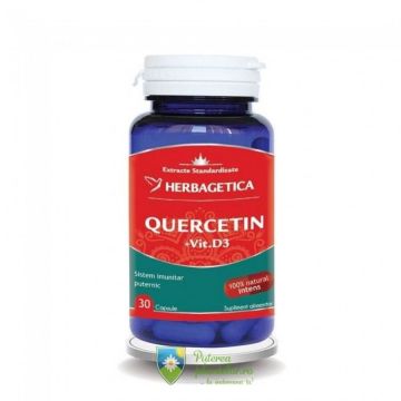 Quercetin cu Vitamina D3 30 capsule