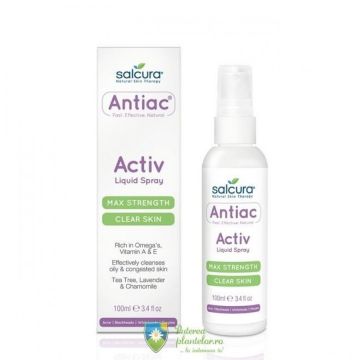 Spray Antiac pentru curatarea pielii cu Omega, vitamina A, E 100 ml