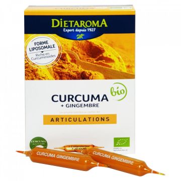 Turmeric Bio si ghimbir (Curcuma) 20 fiole*10 ml