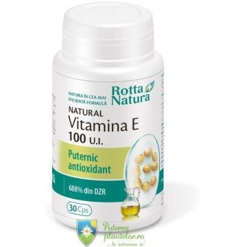 Vitamina E naturala 100 UI 30 capsule