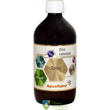Zinc coloidal AquaNano Tonic 10ppm 480 ml Zinc coloidal AquaNano Tonic 10ppm 480 ml