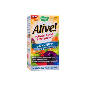 Alive! Bărbați 50+ Ultra, 30 tablete filmate | Secom