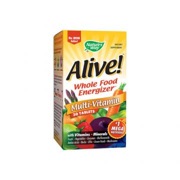 Alive! (fără fier adăugat), 30 tablete | Secom