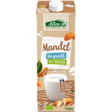 Băutură de Migdale, fără gluten și fără zahăr, ECO 1L | Allos Băutură de Migdale, fără gluten și fără zahăr, ECO 1L | Allos