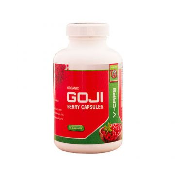 Capsule din fructe de Goji liofilizate, Vegan, 90 capsule, 500 mg/capsula ECO| Gojiland