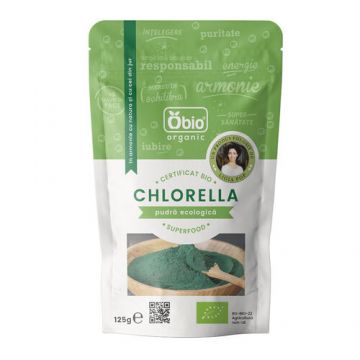 Chlorella pulbere eco, 125g | Obio