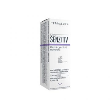 Dent SENZITIV Pastă de dinți naturală, 75ml | Terralura