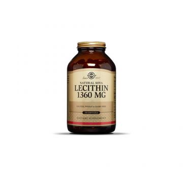 Lecitină din Soia 1360mg, 100 capsule | Solgar