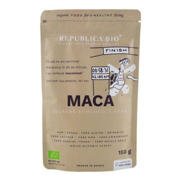 Maca, Pulbere Pură, 150g ECO| Republica BIO