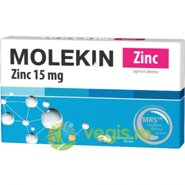 Molekin + Zinc 15mg 30cpr