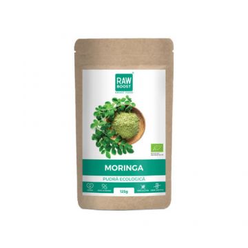 Moringa Pudră Ecologică - Folosită în Combaterea Malnutriției, 125g | Rawboost