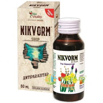 Nikvorm Sirop pentru Eliminarea Parazitilor Intestinali 60ml