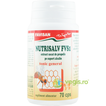 Nutrisalv Fvs 1 Extract de Propolis pe Suport Alcalin 70cps