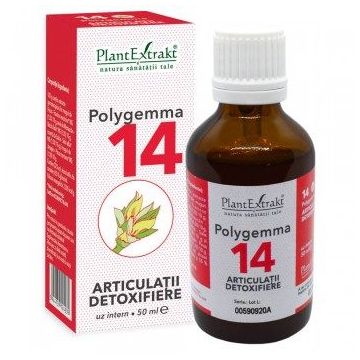 POLYGEMMA Nr.14 (Articulații - Detoxifiere), 50ml | Plantextrakt