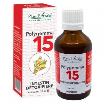 POLYGEMMA Nr.15 (Intestin - Detoxifiere), 50ml | Plantextrakt