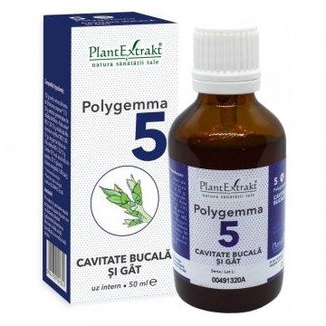 POLYGEMMA Nr.5 (Cavitate bucală, Gât), 50ml | Plantextrakt