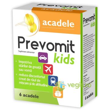 Prevomit Kids Acadele cu Aroma de Lamaie 6buc