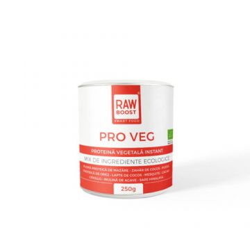 Pro Veg - Mix Proteine Vegetale pentru Creștere Masă Musculară / Tonifiere - BIO, Preparare Ușoară | Rawboost