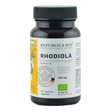 Rhodiola Extract 3%, 60 capsule ECO| Republica BIO