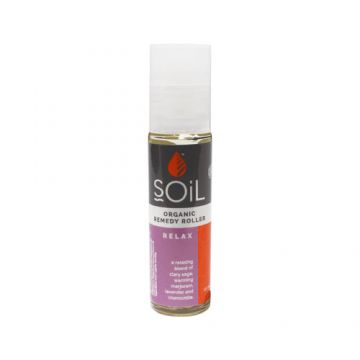 Roll-On Relax cu Uleiuri Esențiale Ecologice/Bio 11 ml | SOiL