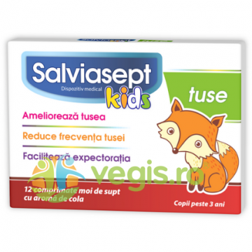 Salviasept Kids pentru Tuse 12cpr moi