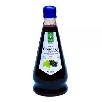 Sirop Natural de Coacăz Negru Presat la Rece, 520ml | Steaua Divină