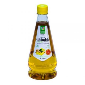 Sirop Natural de Ghimbir cu Lămâie Presat la Rece, 520ml | Steaua Divină